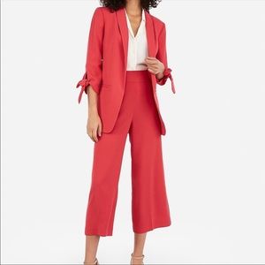 Express Tie Sleeve Boyfriend Blazer